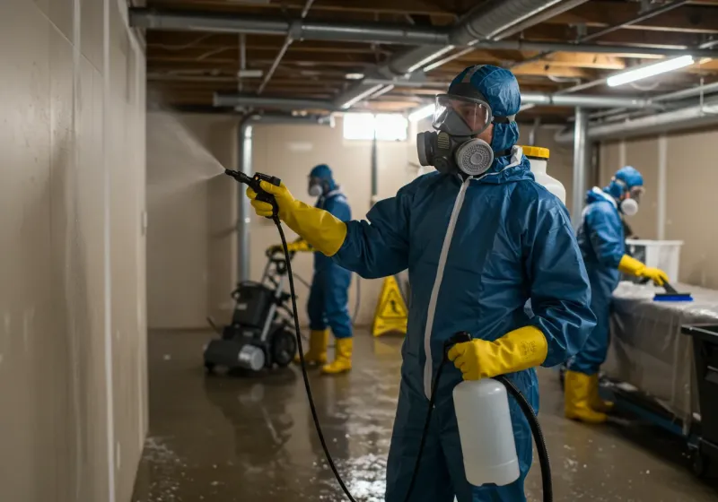 Basement Sanitization and Antimicrobial Treatment process in Wood County, TX